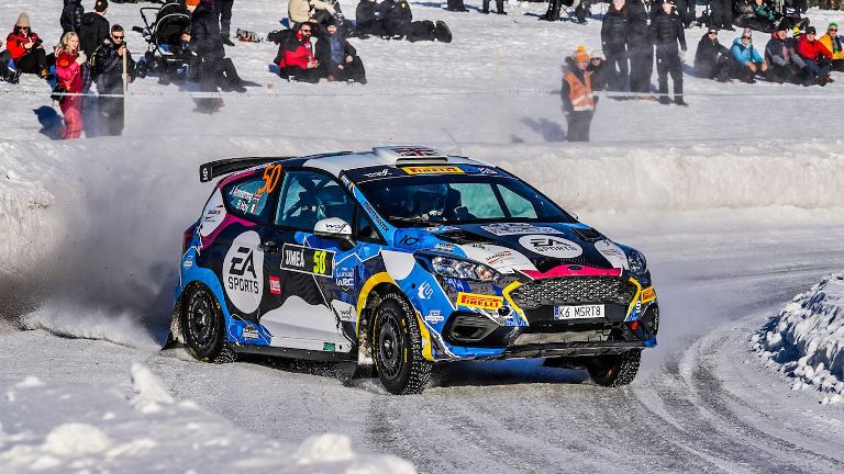 Un agguerrito gruppo di piloti alla ADAC Opel e-Rally Cup 2022 - image Jon-Armstrong-Rally-Sweden-2022 on https://motori.net